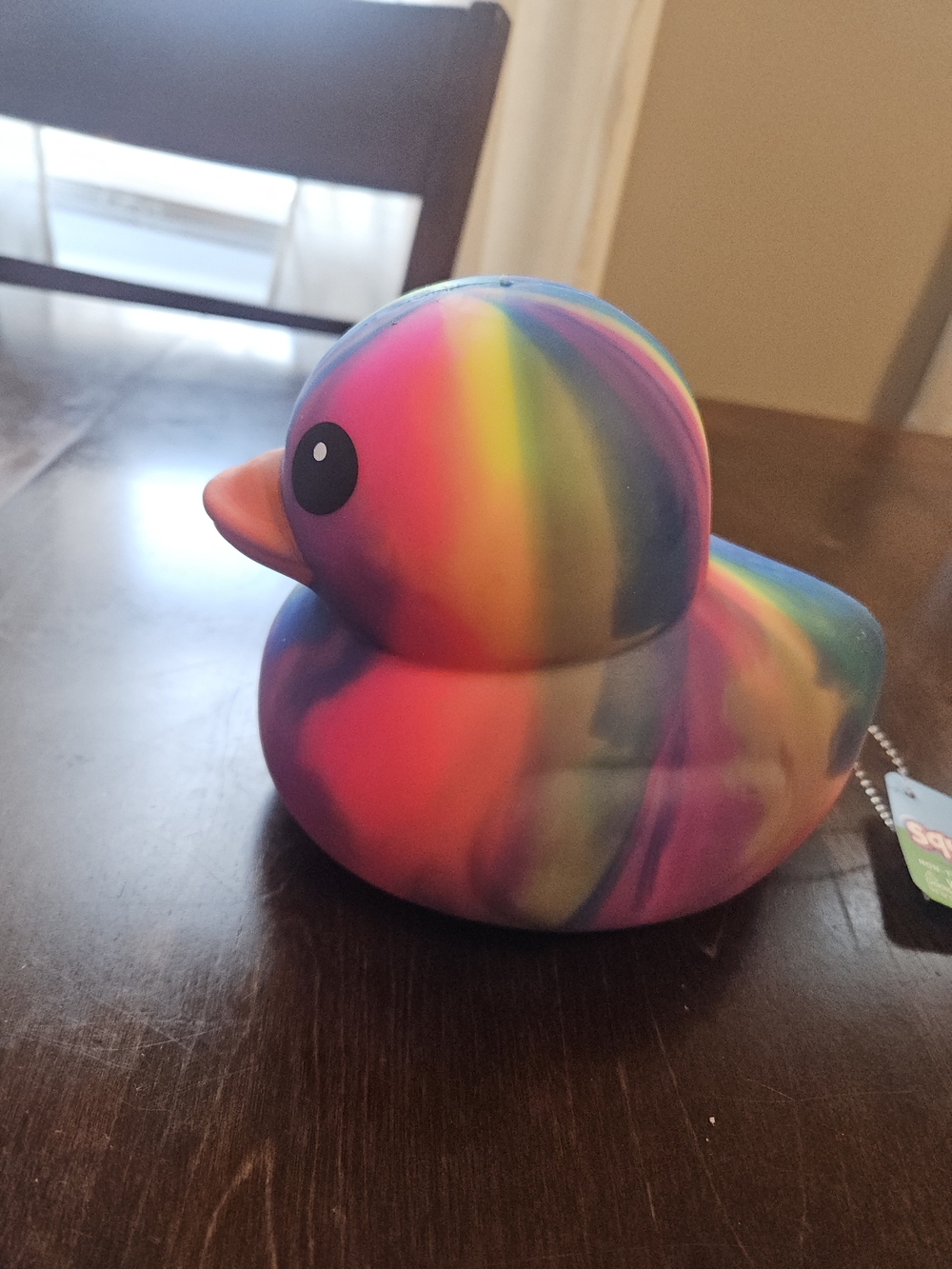 Tie-Dye Squeeezy Giant Squishy Duck - Picture 2 of 3